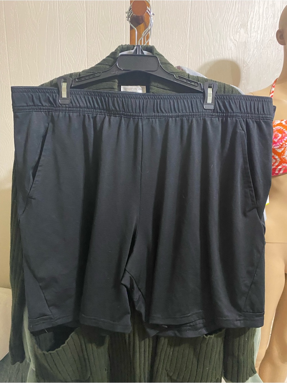 all in motion Black Men's Athletic Shorts with Side Pockets